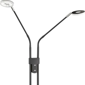 LED Stehlampe FISCHER & HONSEL Dent Lampen Gr. 2 flammig, Ø 25 cm Höhe: 25 cm, braun (sand schwarz) LED Standleuchten Stehlampen