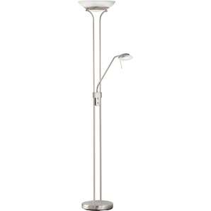LED Stehlampe FISCHER & HONSEL Pool TW Lampen Gr. 1 flammig, Höhe: 182 cm, grau (nickelfarben) Deckenfluter
