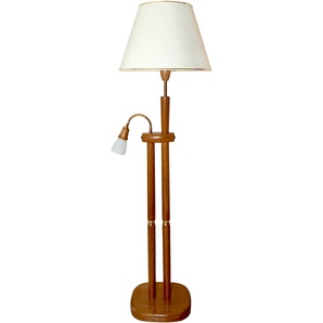 LED Stehlampe Lampen Gr. Ø 55 cm Höhe: 155 cm, braun (eichefarben, messingfarben) Standleuchten