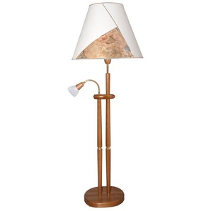 LED Stehlampe, LED wechselbar, Warmweiß, Mit Leseleuchte