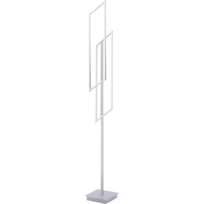 LED Stehlampe PAUL NEUHAUS Inigo Lampen Gr. 2 flammig, Höhe: 165 cm, silberfarben Standleuchte Standleuchten Lampen Mit Funkfernbedieung; CCT-Lichtmanagement; Dimmbar; Fußschalter