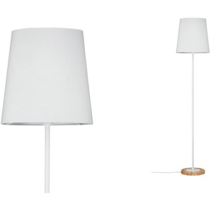 LED Stehlampe PAULMANN Stellan Leuchten Gr. 1 flammig, Ø 35,0 cm Höhe: 161,5 cm, braun (weiß, braun) LED Stehlampen