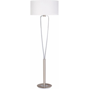 LED Stehlampe TRIO LEUCHTEN Paris Lampen Gr. Höhe: 160 cm, grau (chromfarben) Standleuchten