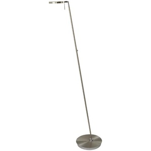 HELL-höllisch gutes Licht LED-Stehleuchte, 1-flammig, Nickel matt - silber - Materialmix - 140 cm - [90.0] | Möbel Kraft