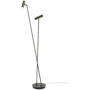 HELL-höllisch gutes Licht LED-Stehleuchte, 2-flammig, bronzefarben - gold - Materialmix - 140 cm - [22.0] | Möbel Kraft