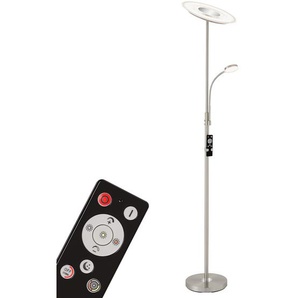 LED-Stehleuchte Agiled Ø 28cm Silber Material: Metall Metallart: Eisen Oberfläche Metall: Lackiert LED