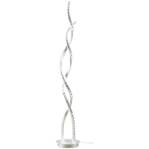 LED-Stehleuchte, geschwungen mit RGB ¦ silber ¦ Maße (cm): H: 118  Ø: 28.5