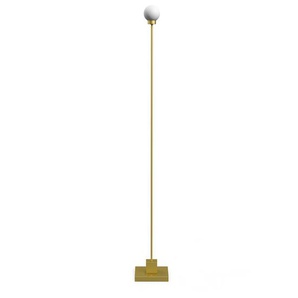 LED-Stehleuchte Snowball Northern messingfarben gold, Designer Trond Svendgård, 122x15x15 cm