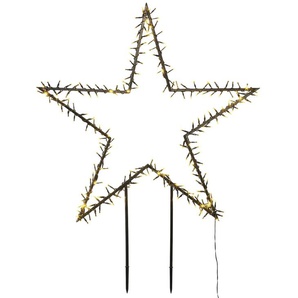 LED Stern STAR-MAX Weihnachtsstern, Weihnachtsdeko Lampen Gr. Ø 90 cm, schwarz Dekofiguren
