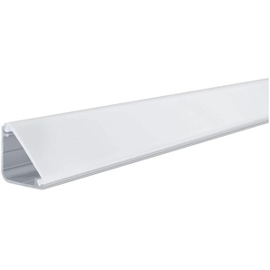 LED-Streifen PAULMANN Delta Profil mit Diffusor 1m Alu eloxiert, Satin, Alu/Kunststoff Lichterketten Gr. x Gesamtlänge 1 m, grau (aluminiumfarben) LED Streifen