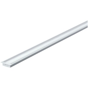 LED-Streifen PAULMANN Floor Profil mit Diffusor 100cm Alu eloxiert, Satin,Alu/Kunststoff Alu Lichterketten Gr. x, grau (aluminiumfarben) LED Streifen