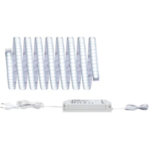 LED-Streifen PAULMANN MaxLED 1000 Basisset 3m Tageslichtweiß IP44 34W 3300lm beschichtet Lichterketten Gr. Dioden 432 St. Flammen 1 St., x Gesamtlänge 3 m, silberfarben LED Streifen