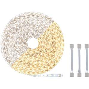 LED-Streifen PAULMANN MaxLED500 Einzelstripe, Adapterkabel 20m Tunable White 72W 550lm/m Lichterketten Gr. Dioden 1200 St. Flammen 1 St., x Gesamtlänge 20 m, silberfarben LED Streifen Tunable White 72W 550lmm