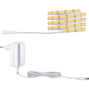 LED-Streifen PAULMANN SimpLED Full-Line COB Basisset 1,5m Warmweiß 7W 750lm 3000K Lichterketten Gr. Dioden 576 St. Flammen 1 St., x Gesamtlänge 1,5 m, weiß LED Streifen