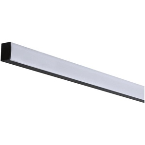 LED-Streifen PAULMANN Square Profil 1m mit weißem Diffusor eloxiert Lichterketten Gr. x, schwarz LED Streifen