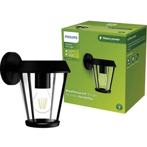 Led Sunera 929004141601 Außenwandleuchte E27 Schwarz - Philips