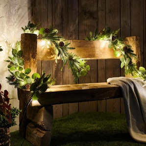 LED-Tannengirlande - dunkelgrün -
