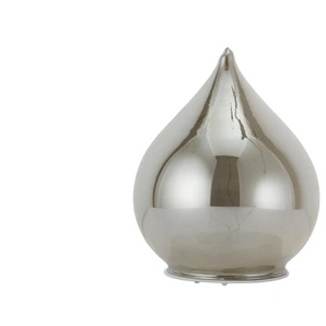 LED Tischdekoration Tropfen - grau - Materialmix - 16,5 cm - 13.0 | Möbel Kraft