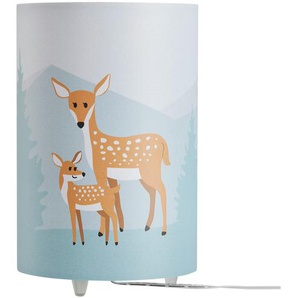 LED-Tischleuchte, 1-flammig, ´Wald´ ¦ grau ¦ Maße (cm): H: 25  Ø: 15