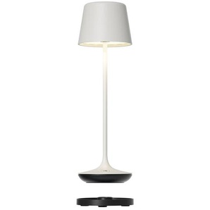 LED-Tischleuchte Bari Leonardo Aluminium weiß, 25 cm