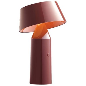 LED-Tischleuchte Bicoca Marset weinrot, Designer Christophe Mathieu, 22.5 cm