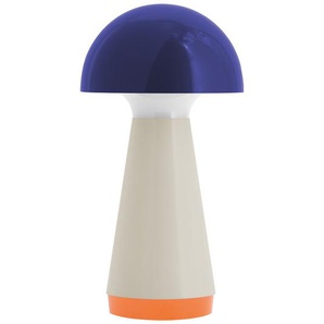 LED-Tischleuchte Bobbi blau/cappuccino/orange, Designer Remember, 18 cm