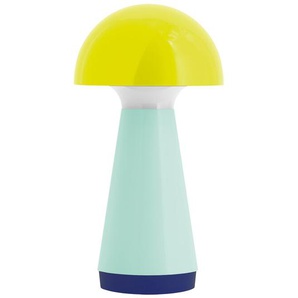 LED-Tischleuchte Bobbi gelb/pastelltürkis/blau, Designer Remember, 18 cm