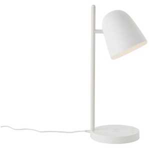 LED Tischleuchte BRILLIANT Nede Lampen Gr. 1 flammig, Höhe: 41,2 cm, weiß LED Tischlampen 41 cm Höhe, Wireless Charging, dimmbar, CCT, 510 lm, Kunststoff,