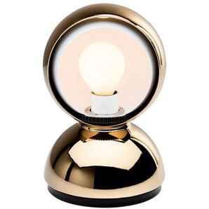 LED-Tischleuchte Eclisse Artemide goldfarben, Designer Vico Magistretti, 18 cm