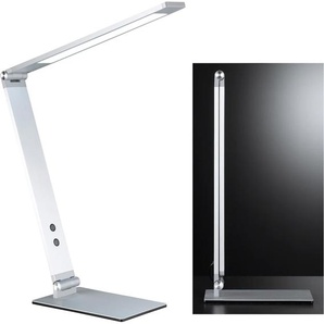 LED Tischleuchte FISCHER & HONSEL Geri Lampen Gr. 1 flammig, Höhe: 38 cm, grau (aluminiumfarben) LED Schreibtischlampe Tischlampen Tischleuchten Schreibtischlampen Lampen