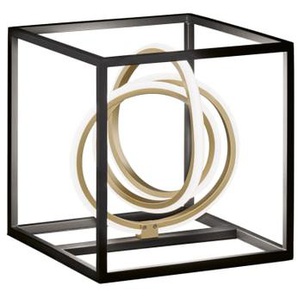 LED-Tischleuchte Gisi, schwarz/goldfarbig, 25,5 cm