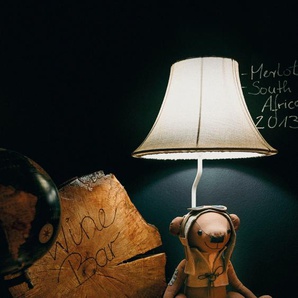 LED Tischleuchte HAPPY LAMPS FOR SMILING EYES Charles der Bär Lampen Gr. Höhe: 61 cm, braun (braun und beige) LED Tischlampen