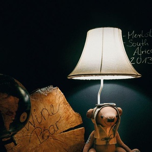 LED Tischleuchte HAPPY LAMPS FOR SMILING EYES Charles der Bär Lampen Gr. Höhe: 61 cm, braun (braun und beige) Tischlampen Hochwertig, Einzigartig, Zertifiziert, Nachhaltig