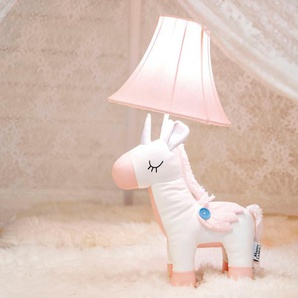 LED Tischleuchte HAPPY LAMPS FOR SMILING EYES Elsa das Einhorn Lampen Gr. Höhe: 51 cm, rosa (weiß, und silber) Kinder Kinderlampe LED Kinderleuchten Hochwertig, Einzigartig, Zertifiziert, Nachhaltig