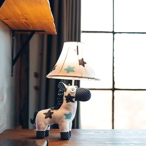 LED Tischleuchte HAPPY LAMPS FOR SMILING EYES Finn das Pferd Lampen Gr. Höhe: 47 cm, bunt (weiß, blau, türkis und rosa) Tischlampen Hochwertig, Einzigartig, Zertifiziert, Nachhaltig