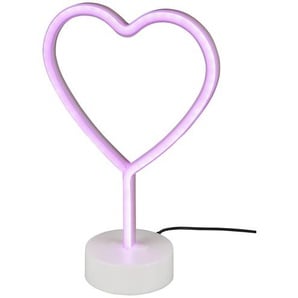 Trio LED Tischleuchte Heart | rosa/pink | 20 cm | 30 cm |
