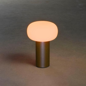 LED Tischleuchte KONSTSMIDE Antibes Lampen Gr. Ø 13 cm Höhe: 19 cm, braun (rost) LED Tischlampen Antibes USB-Tischleuchte rost, 270030004000K+RGB, dimmbar