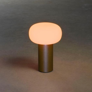LED Tischleuchte KONSTSMIDE Antibes Lampen Gr. Ø 13 cm Höhe: 19 cm, braun (rost) LED Tischlampen