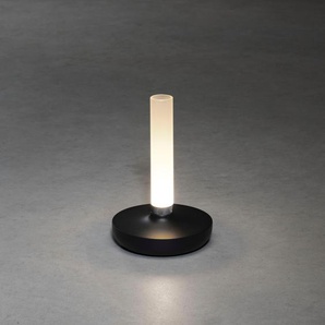 LED Tischleuchte KONSTSMIDE Biarritz Lampen Gr. Ø 13,5 cm Höhe: 20,5 cm, schwarz LED Tischlampen Biarritz USB-Tischl. schwarz, 180027004000K, dimmbar