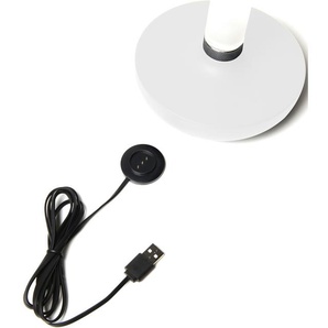 LED Tischleuchte KONSTSMIDE Biarritz Lampen Gr. Ø 13,5 cm Höhe: 20,5 cm, weiß LED Tischlampen Biarritz USB-Tischleuchte weiß, 180027004000K, dimmbar