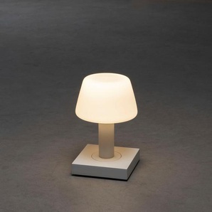 LED Tischleuchte KONSTSMIDE Monaco Lampen Gr. Ø 12,5 cm Höhe: 19 cm, weiß LED Tischlampen Monaco USB-Tischleuchte weiß, 27003000K, dimmbar, Glas