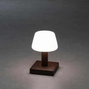 LED Tischleuchte KONSTSMIDE Monaco Lampen Gr. Ø 12,5 cm Höhe: 19 cm, braun (rost) LED Tischlampen