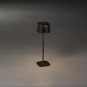 LED Tischleuchte KONSTSMIDE Nice Lampen Gr. Ø 10 cm Höhe: 36 cm, schwarz LED Tischlampen Nice USB-Tischleuchte schwarz, Farbtemperatur, dimmba