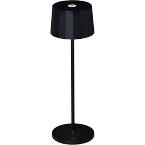 LED Tischleuchte KONSTSMIDE Positano Lampen Gr. Ø 11 cm Höhe: 35 cm, schwarz LED Tischlampen Positano USB-Tischleuchte schwarz, Farbtemperatur, dimm
