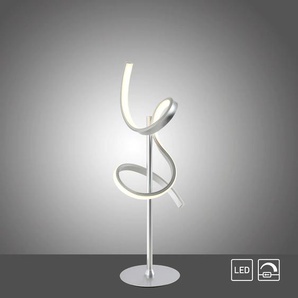 LED Tischleuchte LEUCHTEN DIREKT CURLS Lampen Gr. 1 flammig, Ø 16 cm Höhe: 53 cm, silberfarben LED Tischlampen