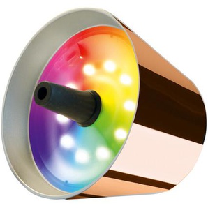 LED-Tischleuchte mit RGB-Farbwechselfunktion Top 2.0 sompex kupferfarben beige, Designer Lexis Kraft, Lampenschirm 9 cm. Stopfen 2.3 cm