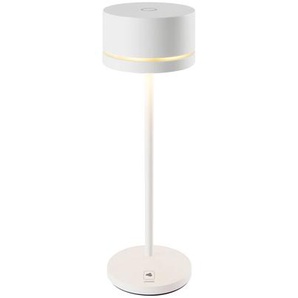 LED-Tischleuchte Monza Leonardo Aluminium weiß, 23.5 cm