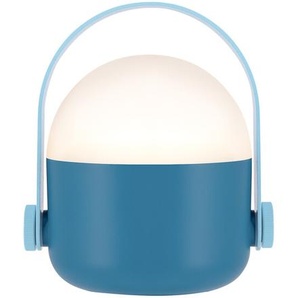 LED-Tischleuchte Ole blau, Henkel hellblau, Designer Remember, 15x13.4x11 cm