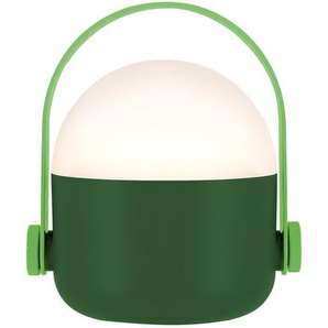 LED-Tischleuchte Ole grün, Henkel hellgrün, Designer Remember, 15x13.4x11 cm