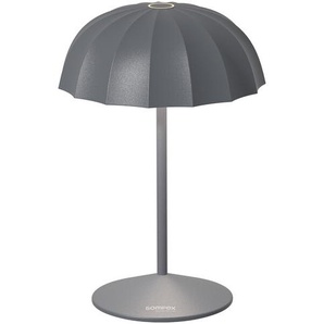 LED-Tischleuchte Ombrellino sompex grau, Designer Eduard Euwens, 24 cm; Schirm 6.1 cm